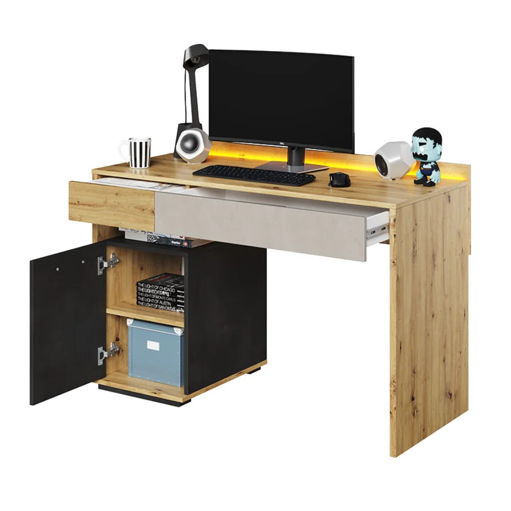 Qubic 08 Desk 120cm with LED - Image 4