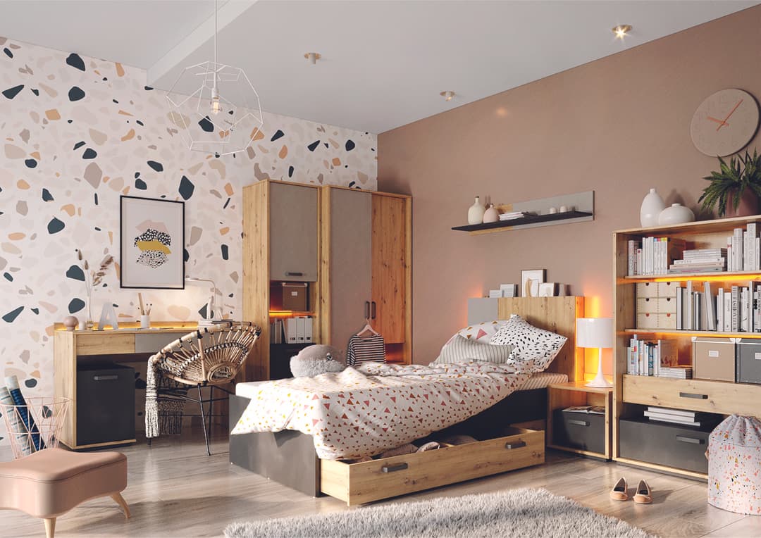 Qubic 08 Desk 120cm with LED - Image 7