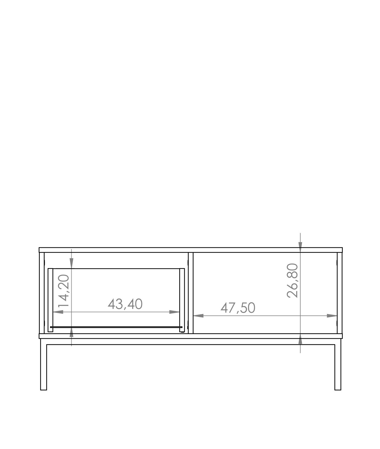 Querty 02 Coffee Table 100cm - Image 13