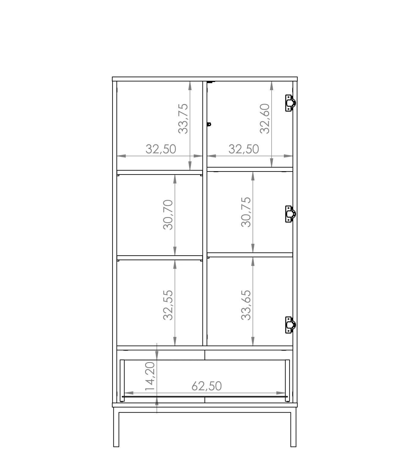 Querty 03 Highboard Cabinet 70cm - Image 13