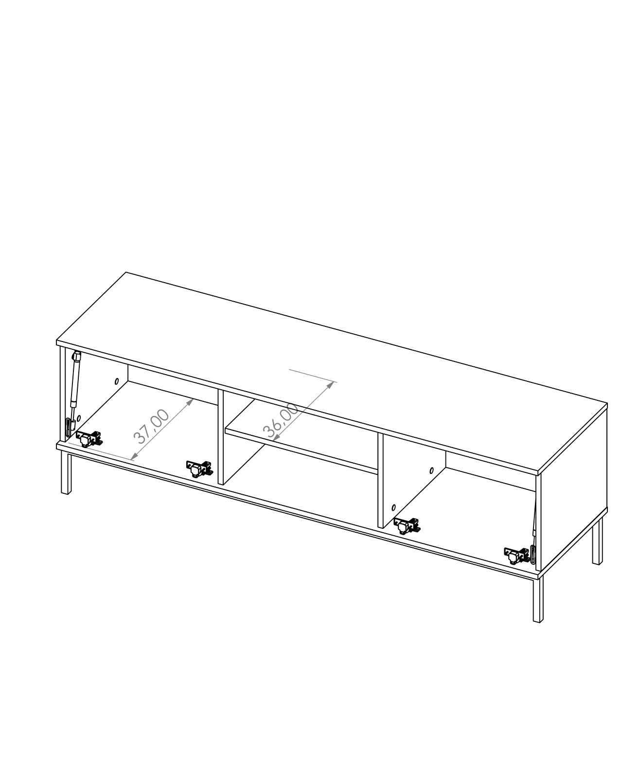 Querty 05 TV Cabinet 150cm - Image 12