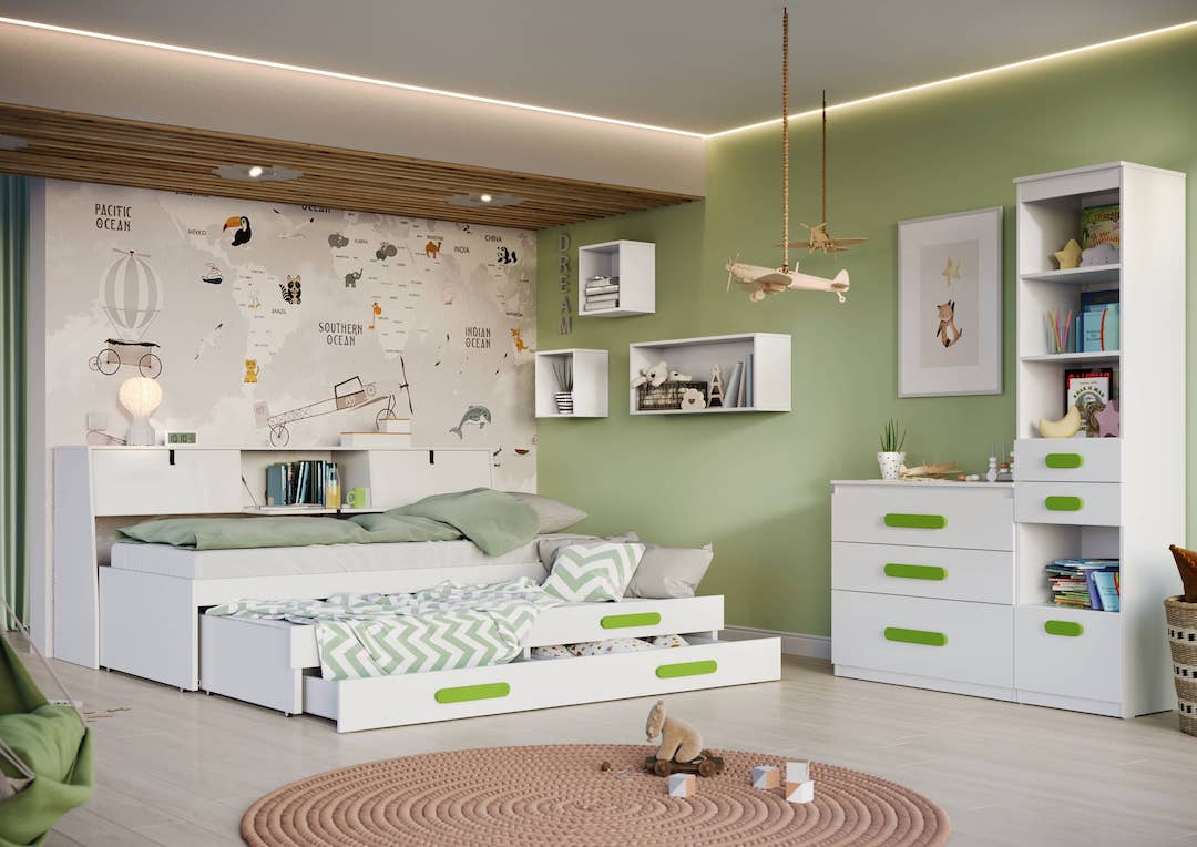 Replay RP-19 Under Bed Drawers with Trundle Bed - Image 4