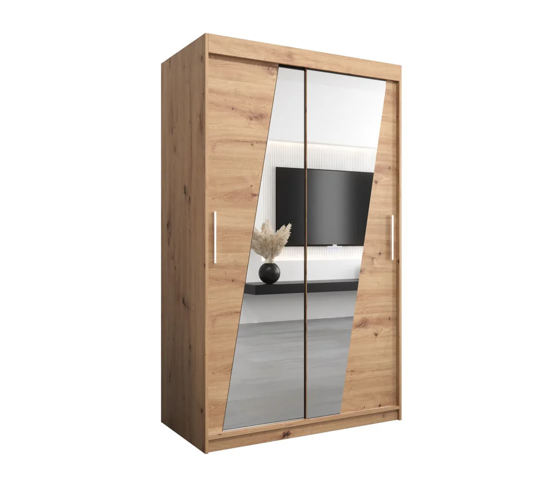 Rhomb Sliding Door Wardrobe 120cm - Image 10