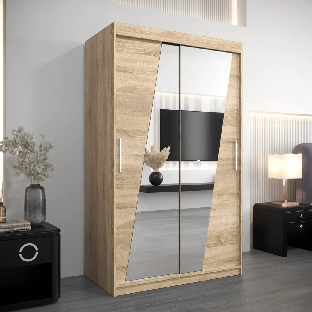 Rhomb Sliding Door Wardrobe 120cm - Image 13
