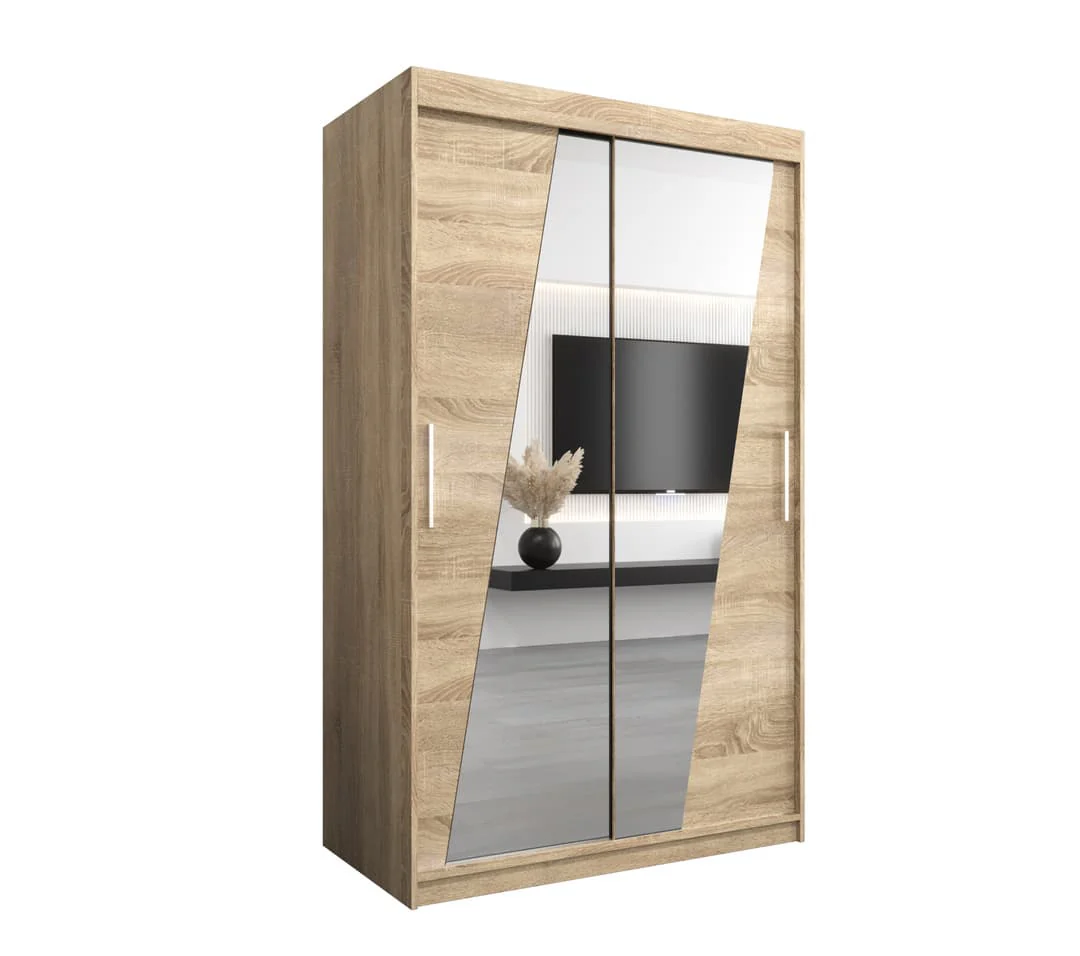 Rhomb Sliding Door Wardrobe 120cm - Image 14
