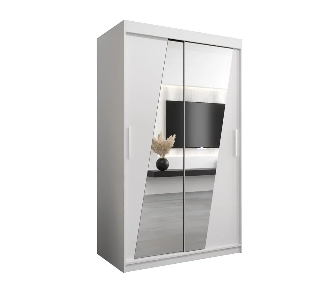Rhomb Sliding Door Wardrobe 120cm - Image 6