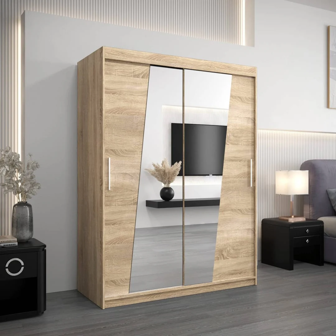 Rhomb Sliding Door Wardrobe 150cm - Image 13