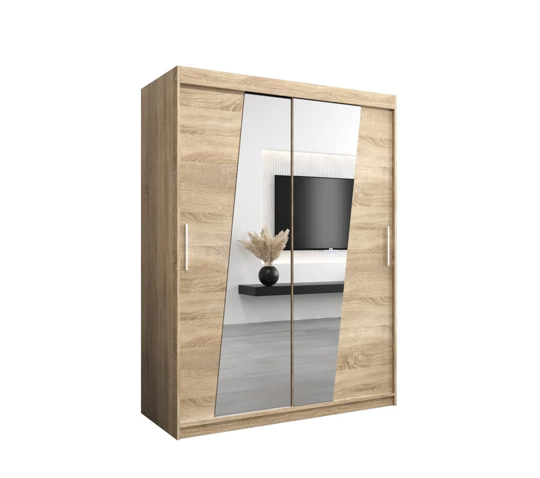Rhomb Sliding Door Wardrobe 150cm - Image 14