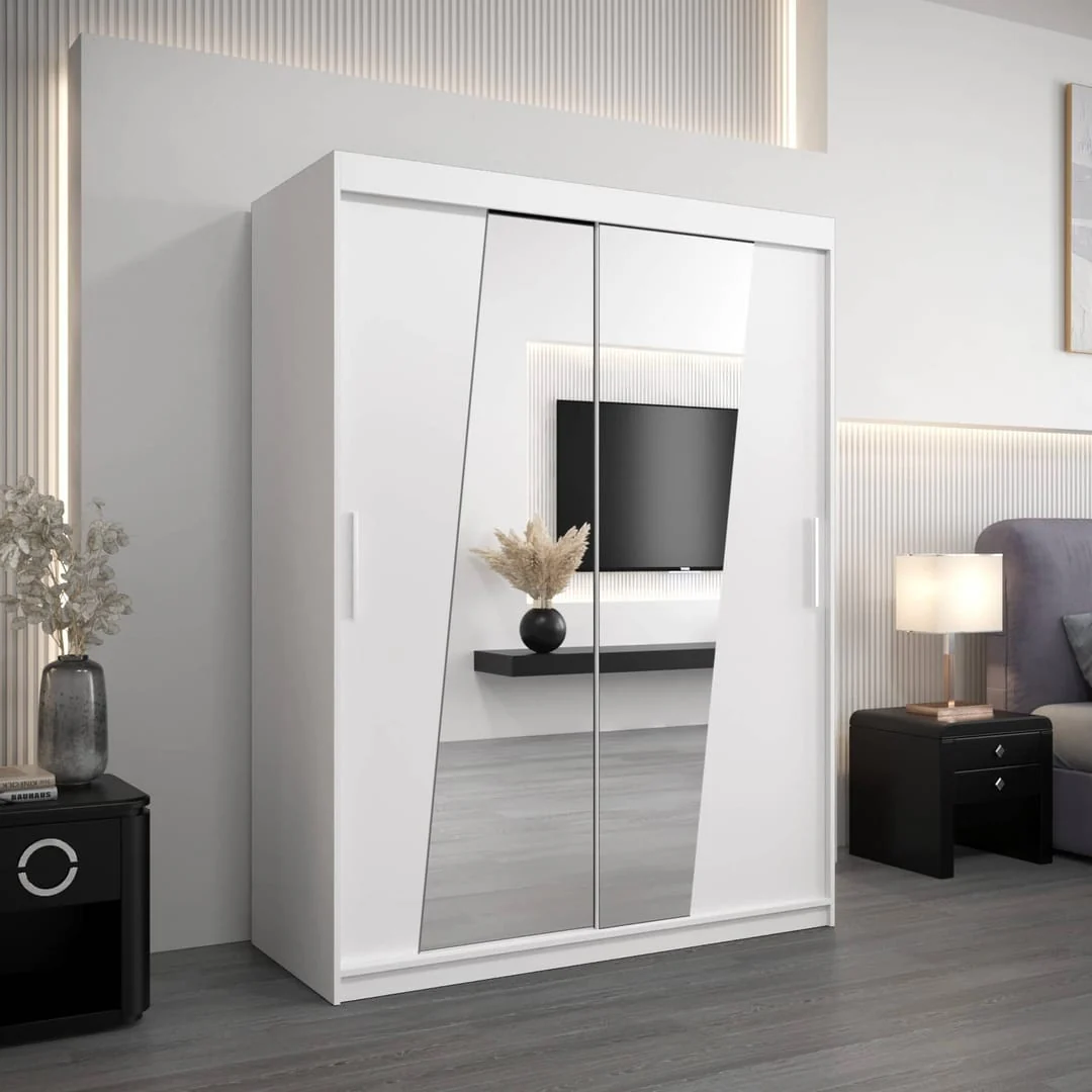 Rhomb Sliding Door Wardrobe 150cm - Image 5