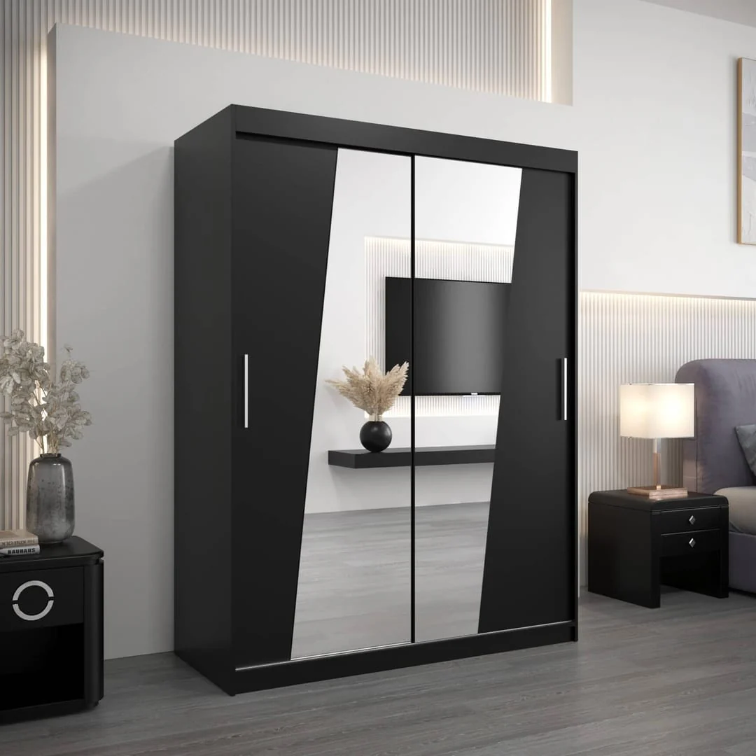Rhomb Sliding Door Wardrobe 150cm - Image 9