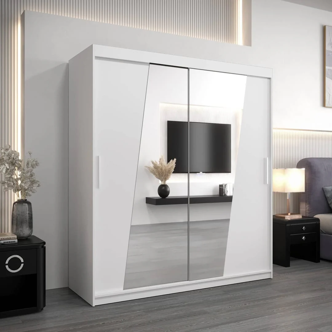 Rhomb Sliding Door Wardrobe 180cm