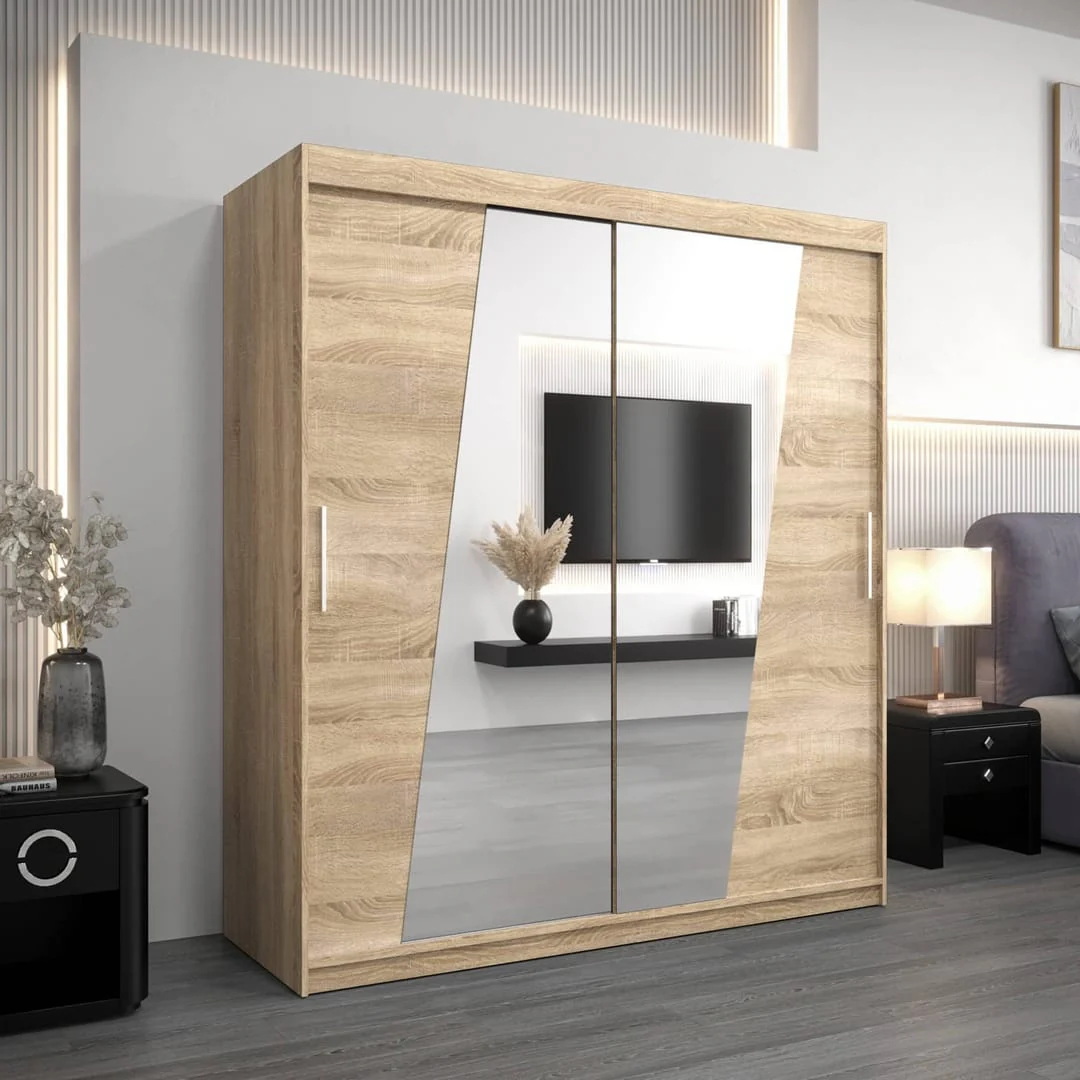 Rhomb Sliding Door Wardrobe 180cm - Image 13