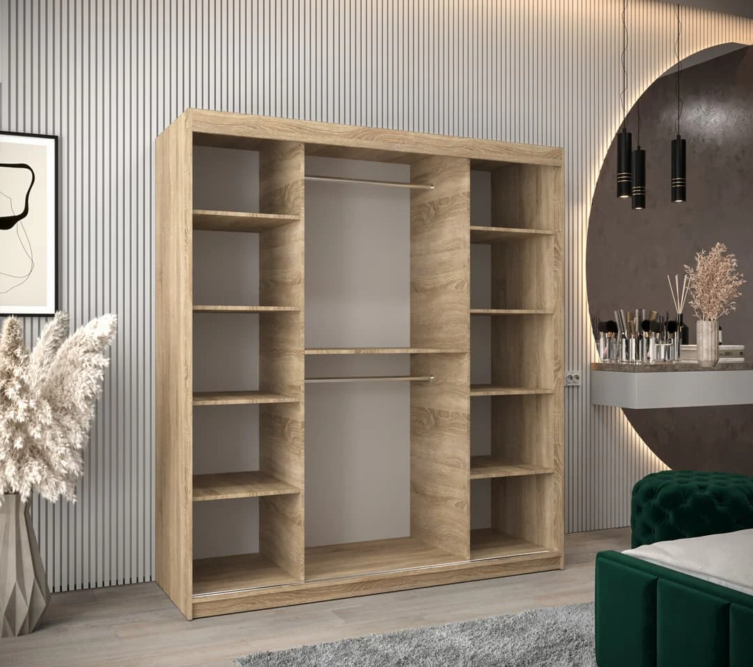 Rhomb Sliding Door Wardrobe 180cm - Image 15