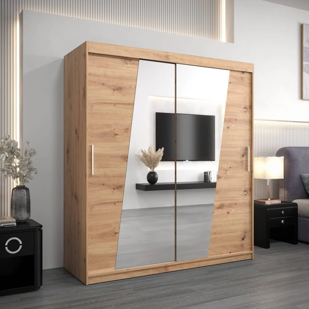 Rhomb Sliding Door Wardrobe 180cm - Image 5