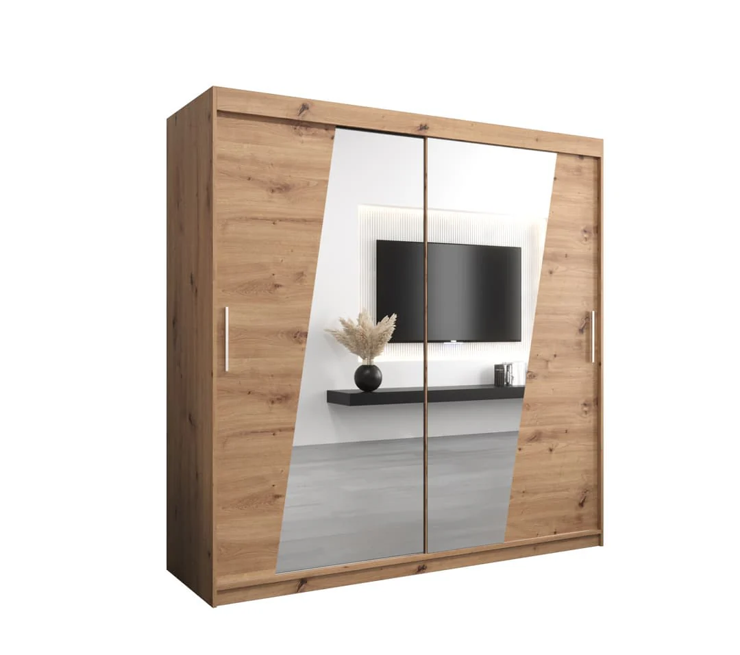 Rhomb Sliding Door Wardrobe 200cm - Image 10