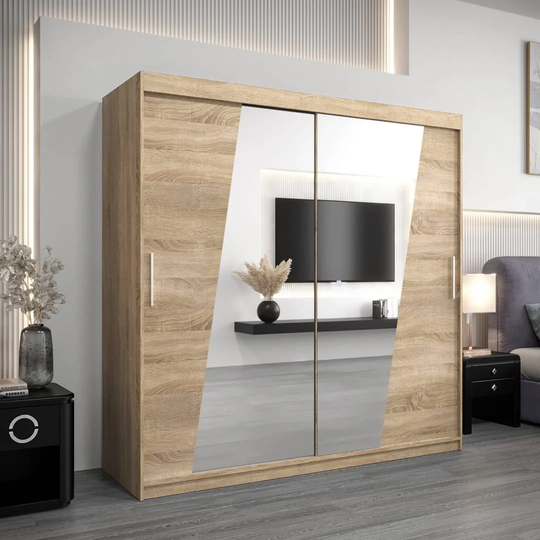 Rhomb Sliding Door Wardrobe 200cm - Image 13