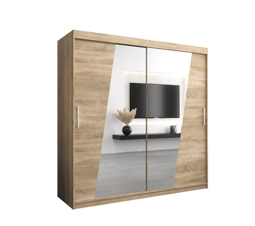 Rhomb Sliding Door Wardrobe 200cm - Image 14