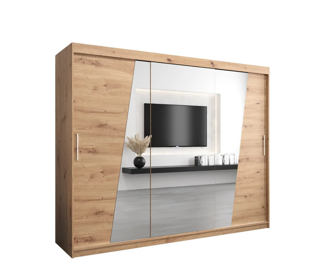 Rhomb Sliding Door Wardrobe 250cm - Image 2