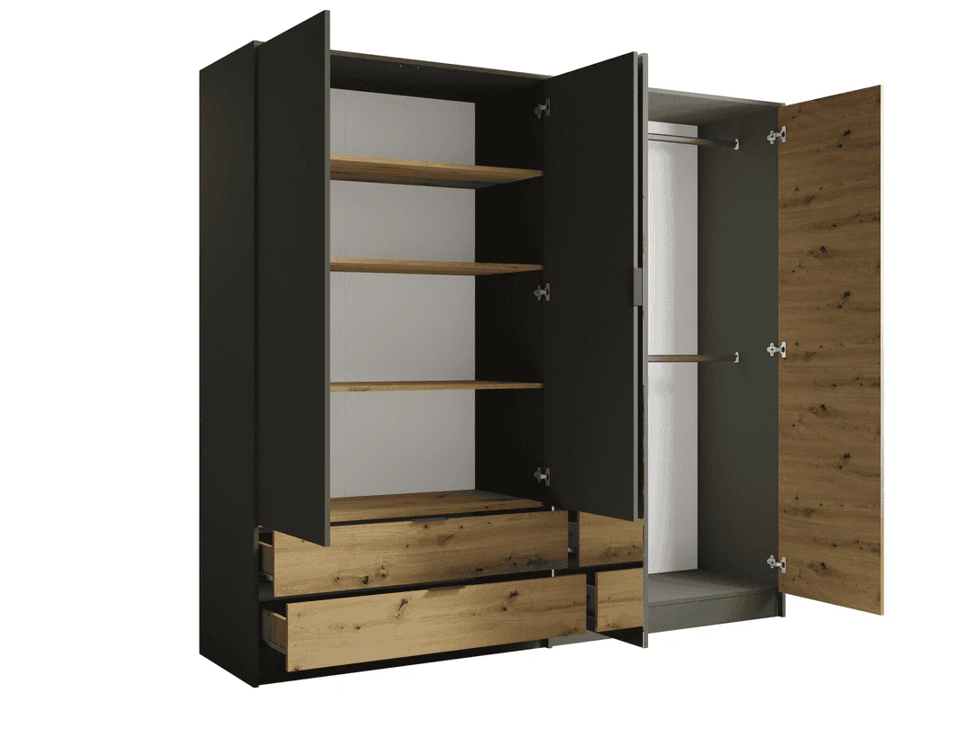 Rimini 12 Hinged Door Wardrobe 220cm - Image 3