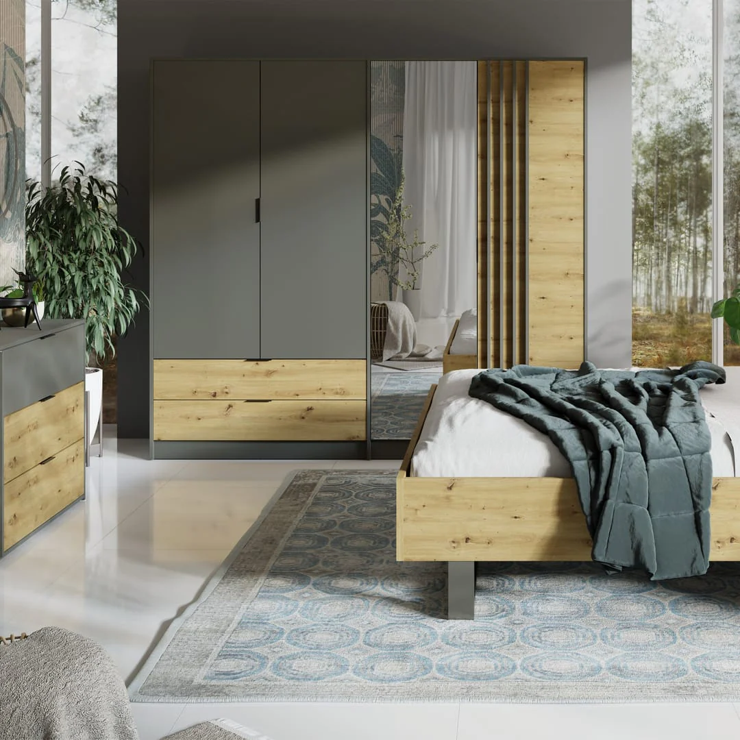 Rimini 12 Hinged Door Wardrobe 220cm - Image 4