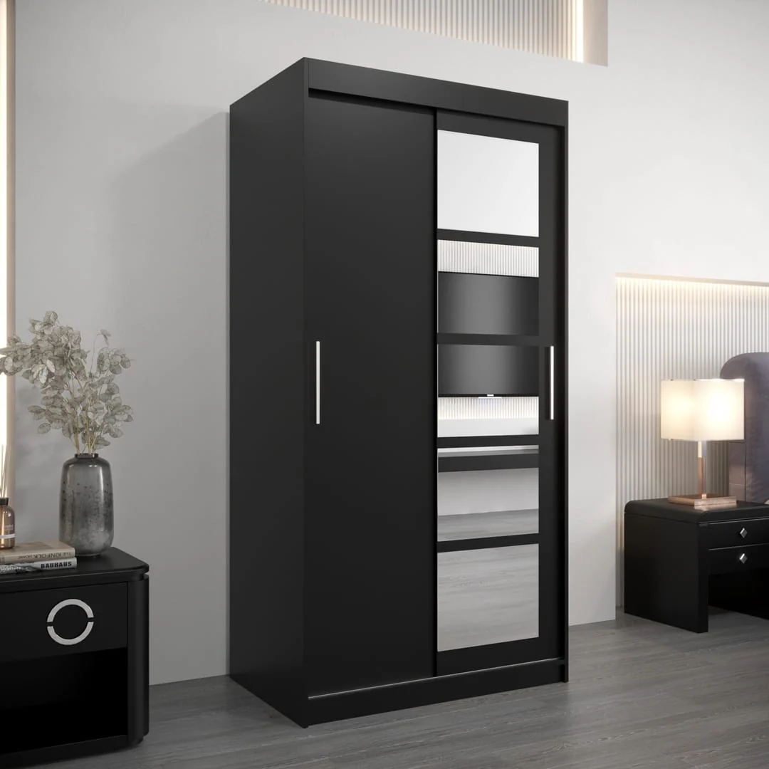 Roma I Sliding Door Wardrobe 100cm - Image 9