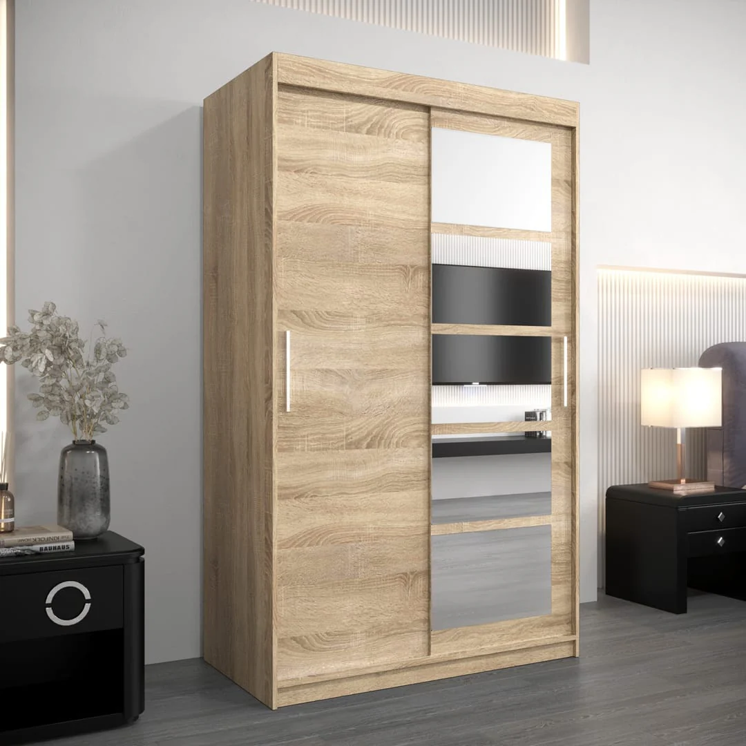 Roma I Sliding Door Wardrobe 120cm - Image 13
