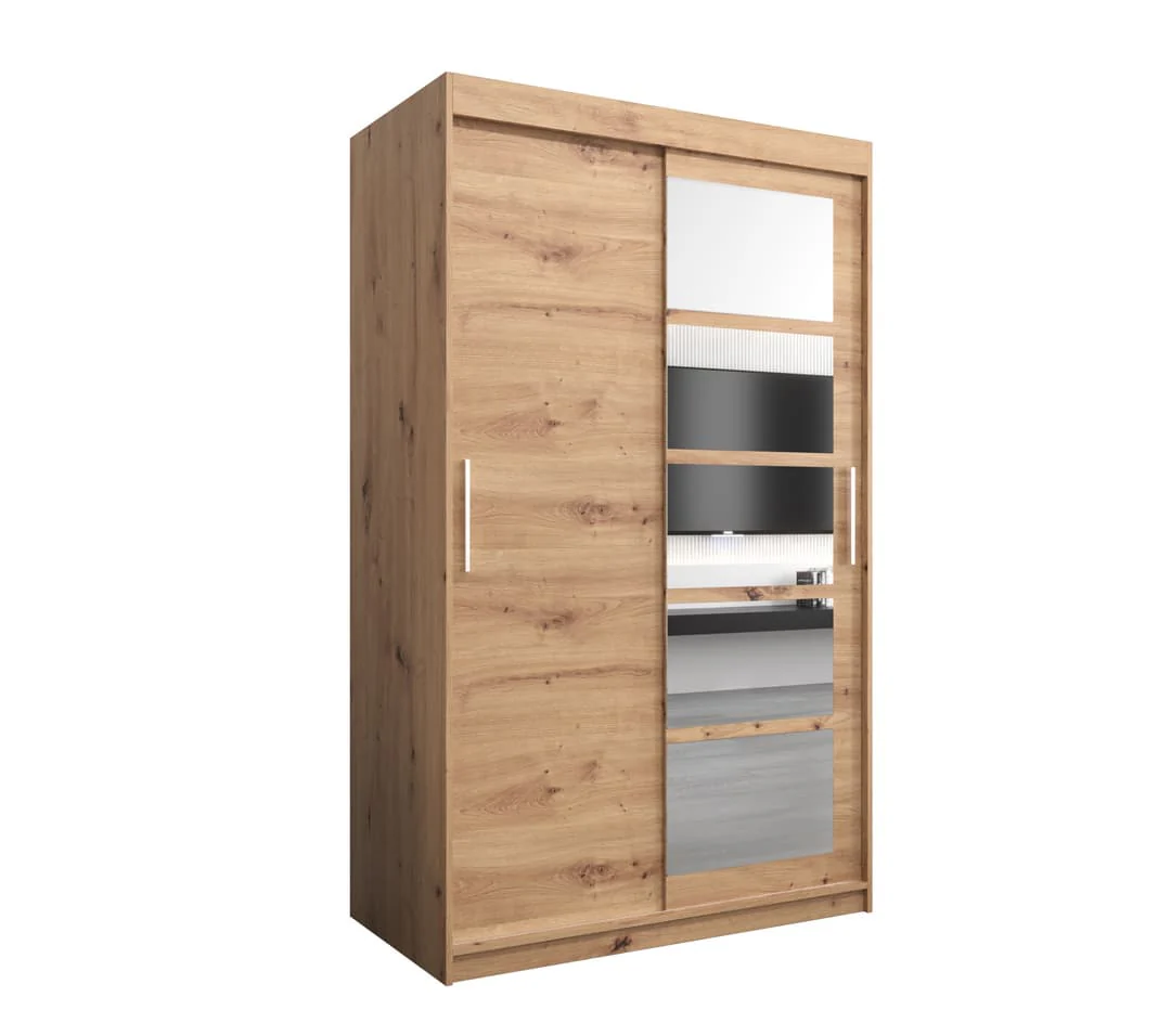 Roma I Sliding Door Wardrobe 120cm - Image 2