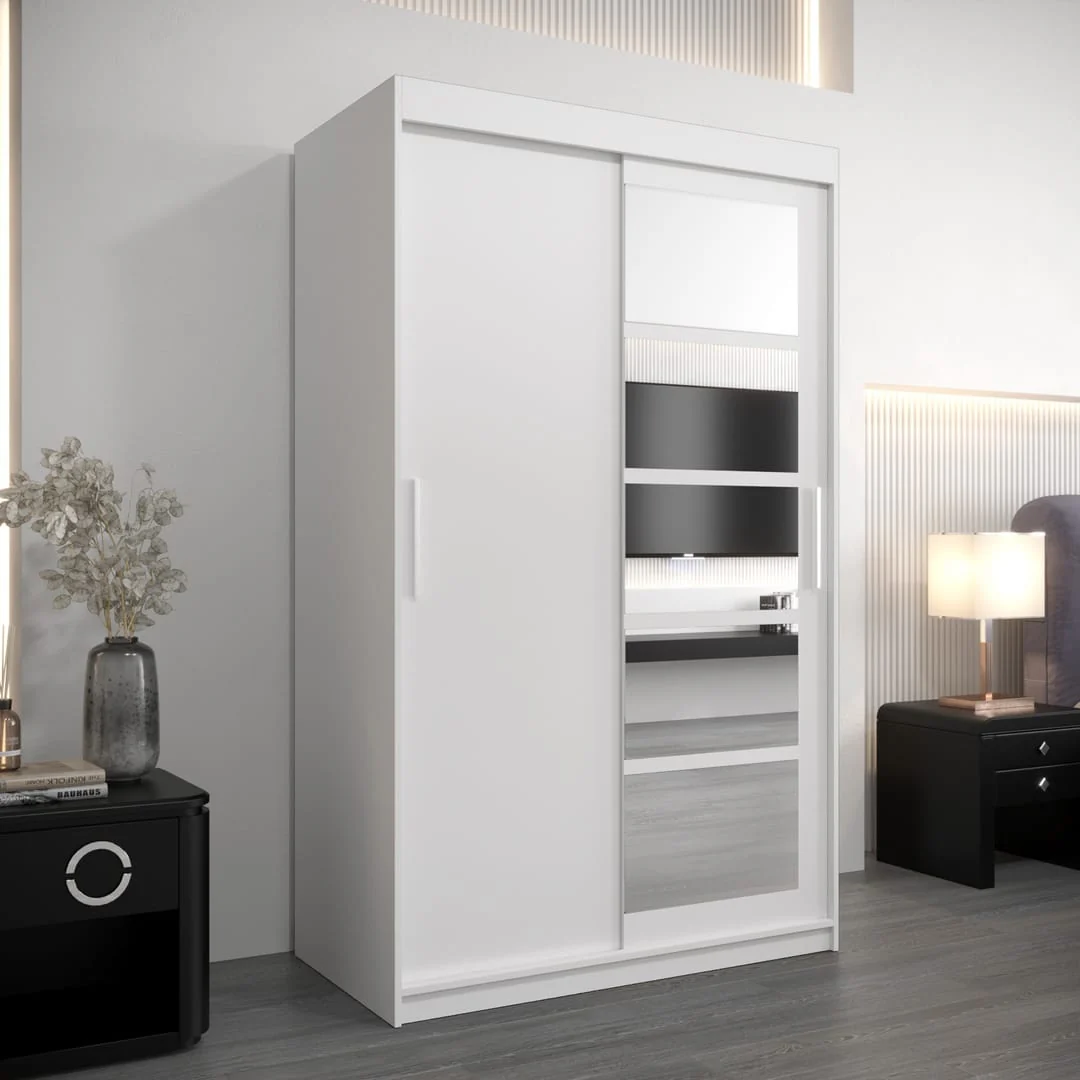 Roma I Sliding Door Wardrobe 120cm - Image 5