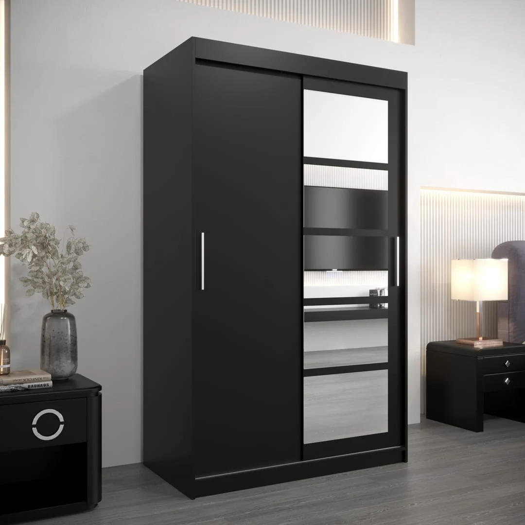 Roma I Sliding Door Wardrobe 120cm - Image 9