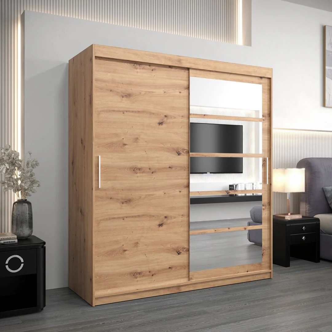Roma I Sliding Door Wardrobe 180cm - Image 10