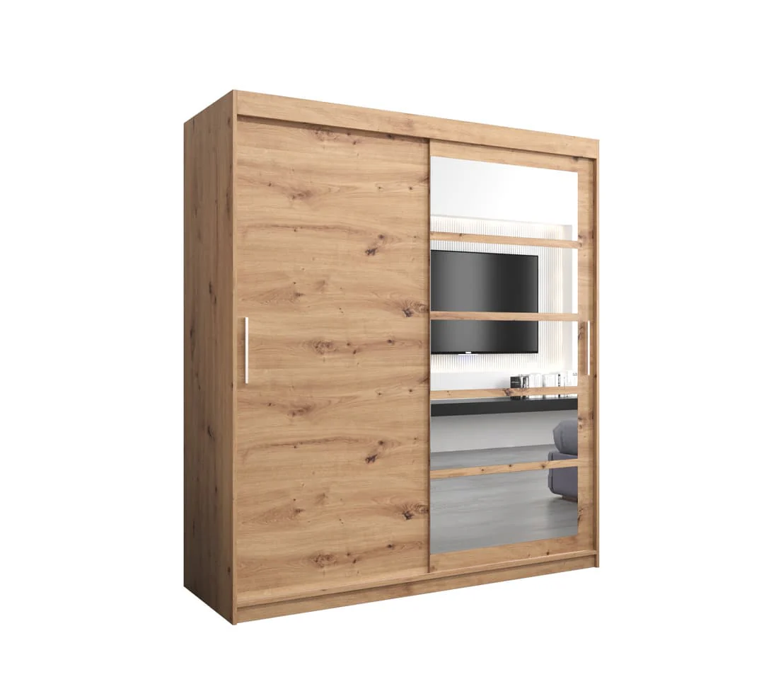 Roma I Sliding Door Wardrobe 180cm - Image 11