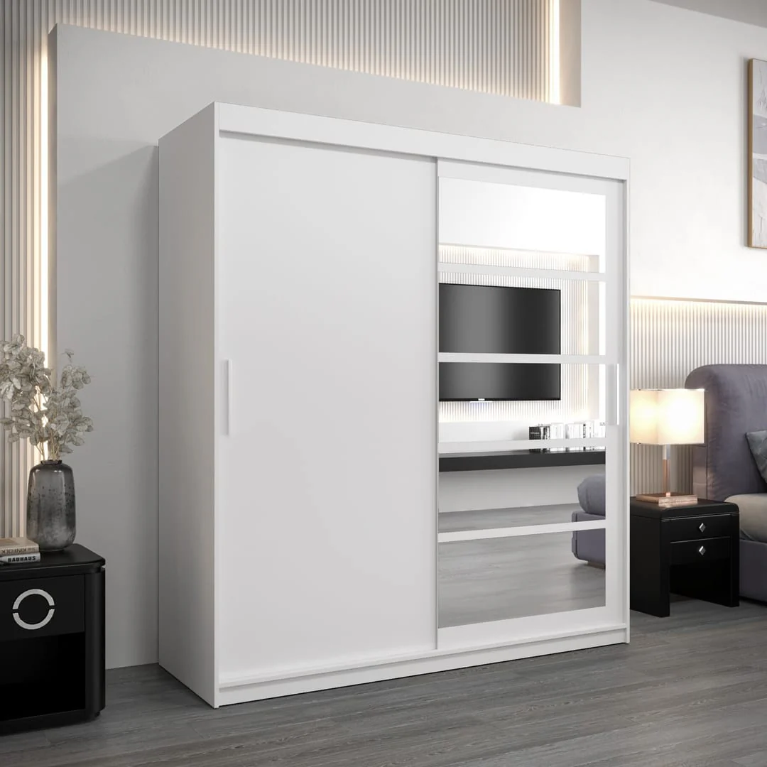 Roma I Sliding Door Wardrobe 180cm - Image 6