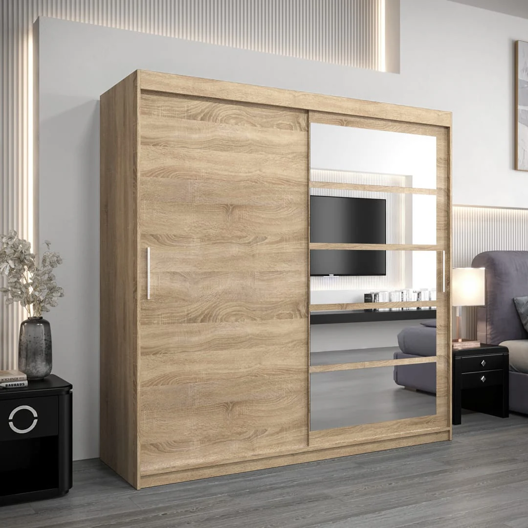 Roma I Sliding Door Wardrobe 200cm - Image 13