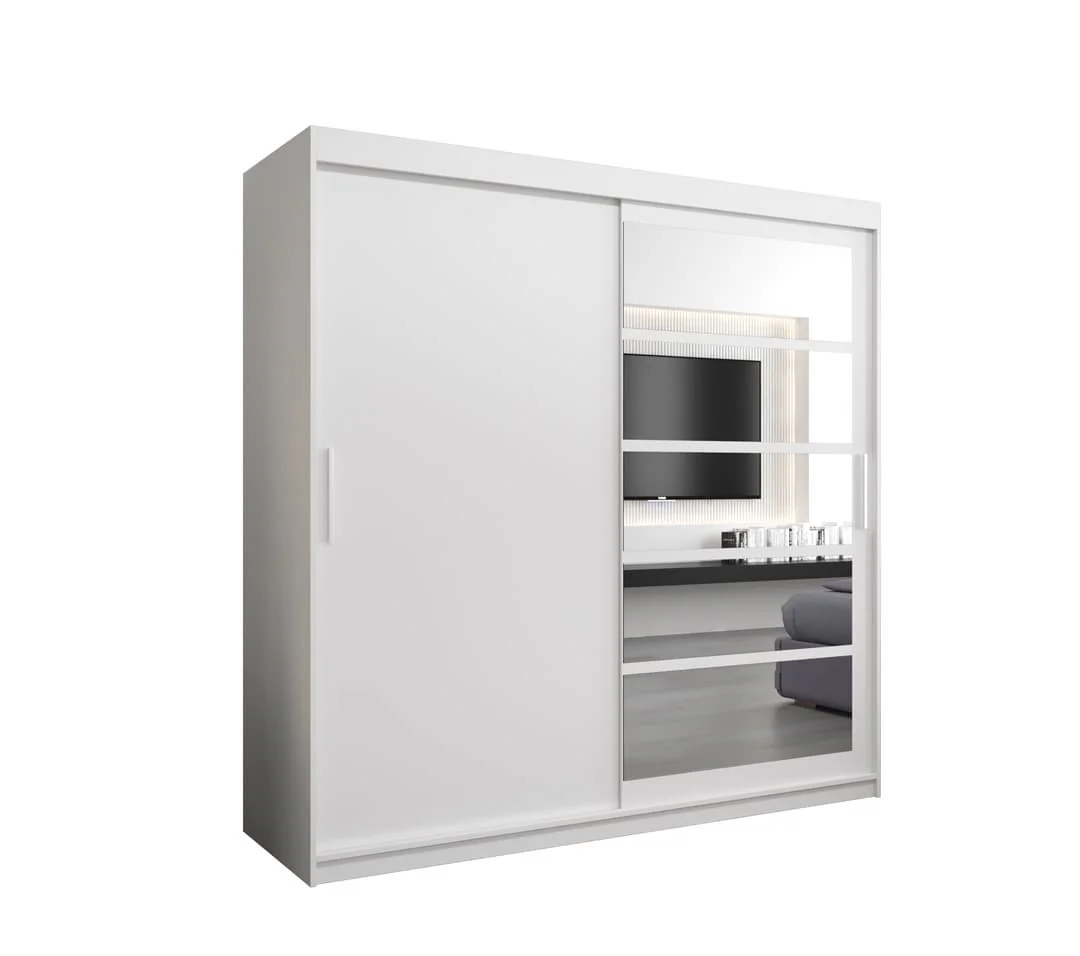 Roma I Sliding Door Wardrobe 200cm - Image 2