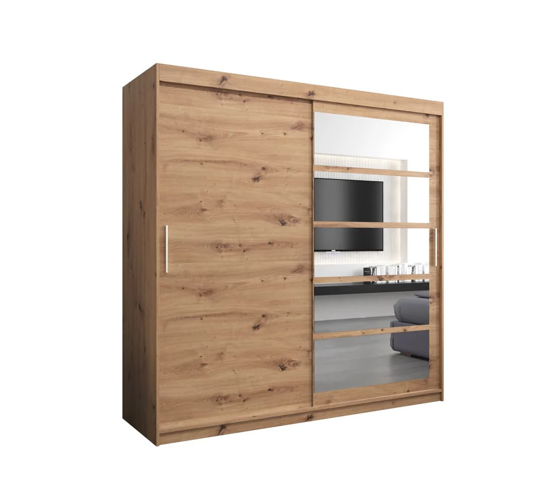 Roma I Sliding Door Wardrobe 200cm - Image 6
