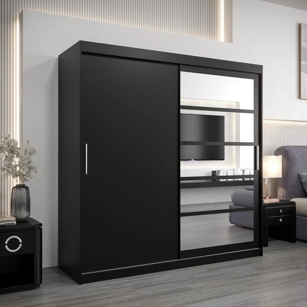 Roma I Sliding Door Wardrobe 200cm - Image 9