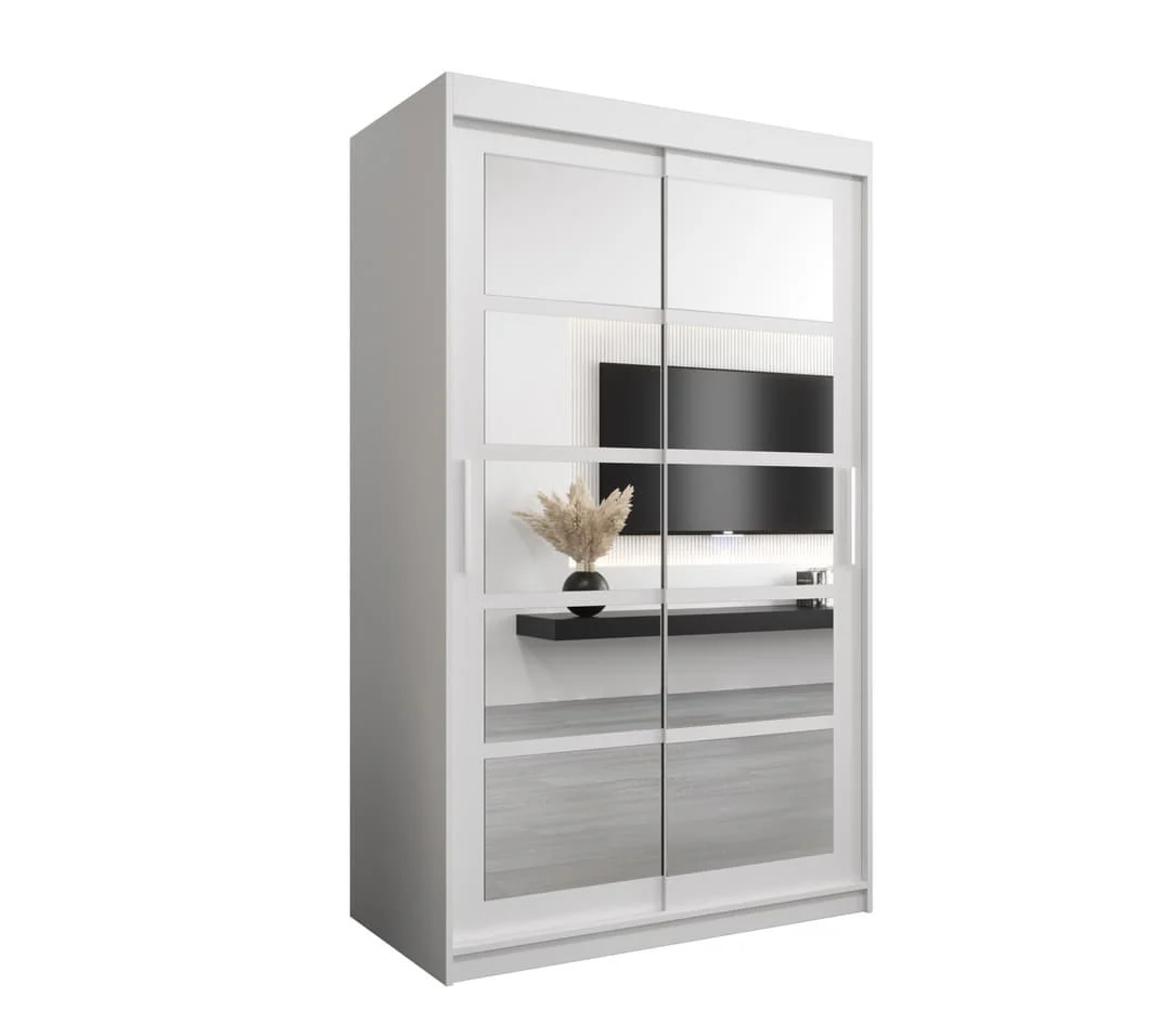 Roma II Sliding Door Wardrobe 120cm - Image 6