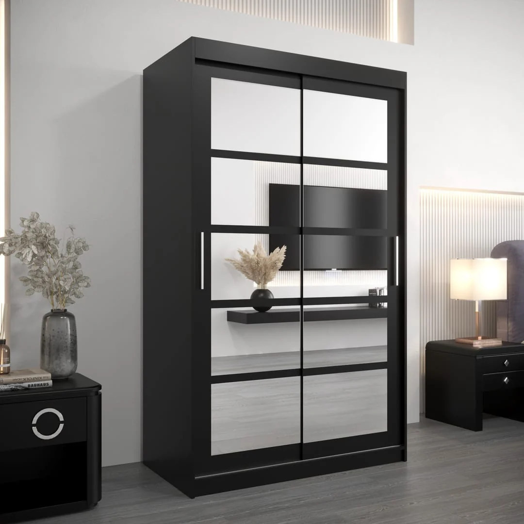 Roma II Sliding Door Wardrobe 120cm - Image 9