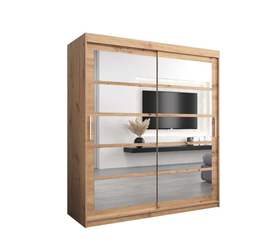Roma II Sliding Door Wardrobe 180cm - Image 10