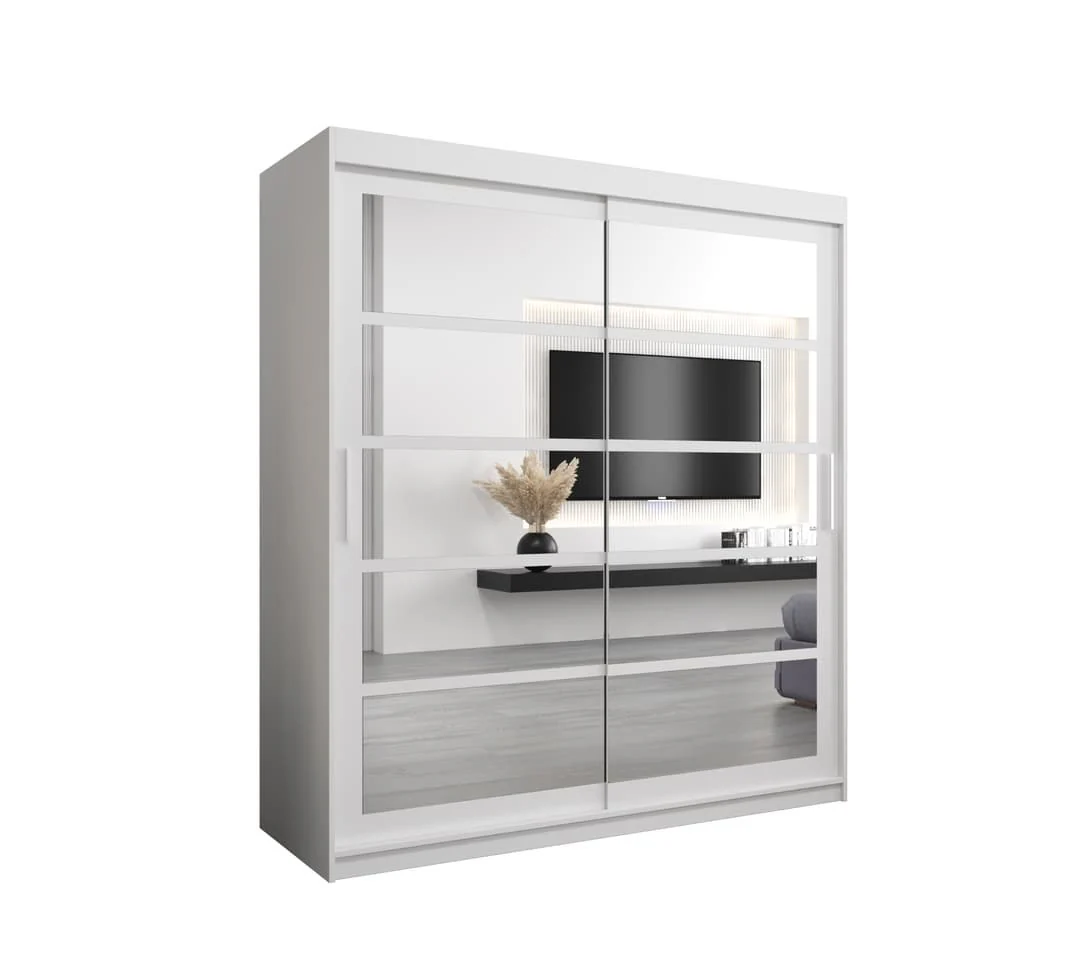 Roma II Sliding Door Wardrobe 180cm - Image 2
