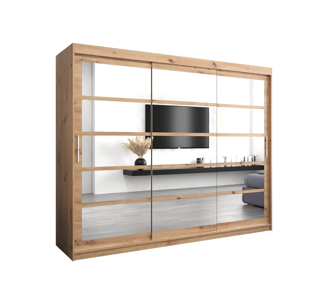 Roma II Sliding Door Wardrobe 250cm - Image 2