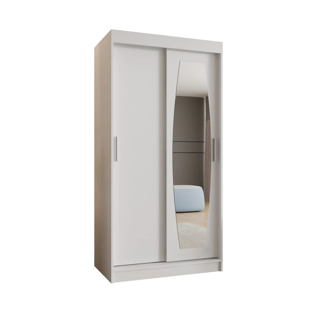 Rossa Sliding Door Wardrobe 100cm - Image 2