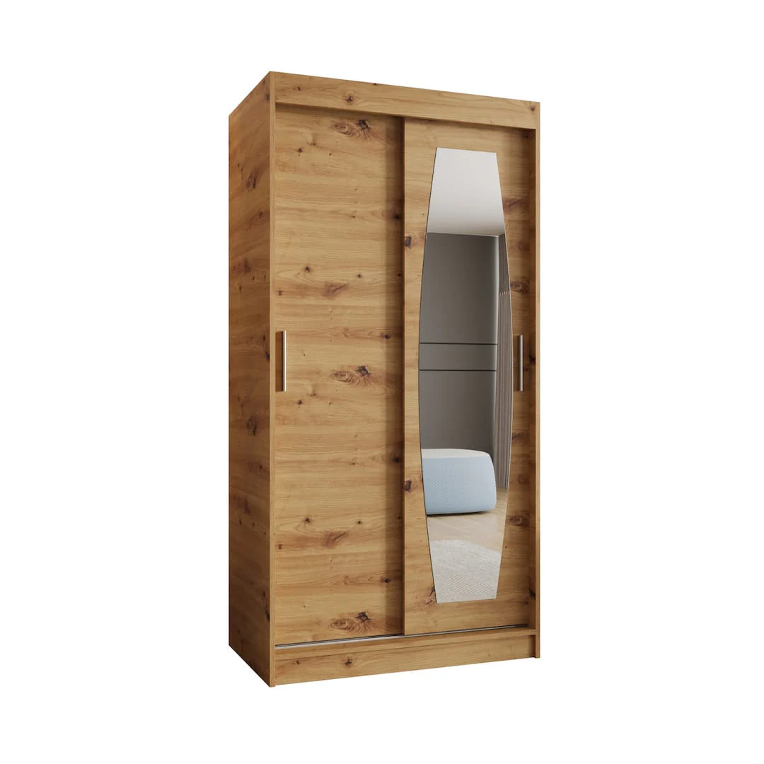 Rossa Sliding Door Wardrobe 100cm - Image 6