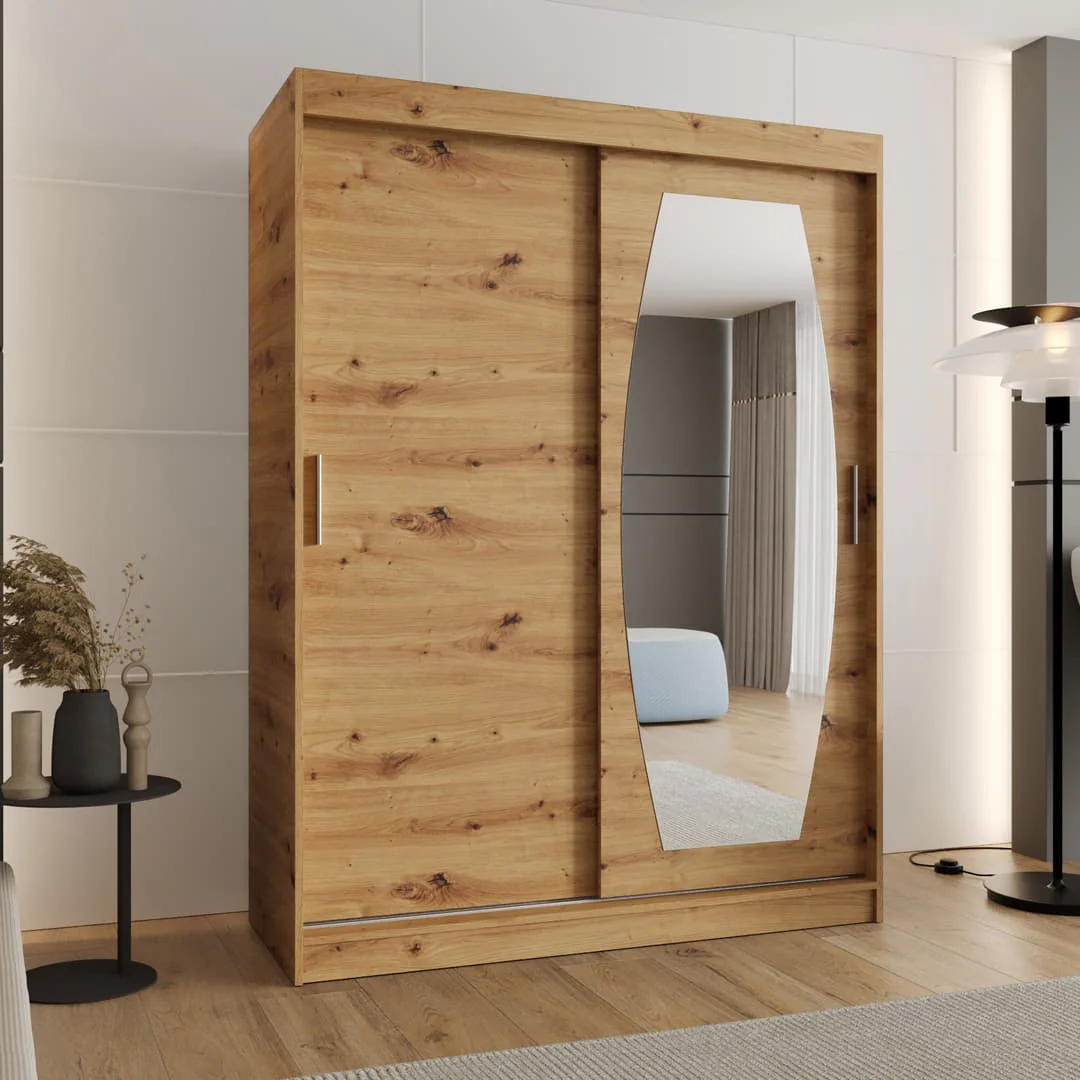 Rossa Sliding Door Wardrobe 150cm - Image 5