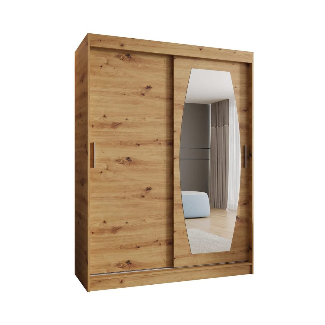 Rossa Sliding Door Wardrobe 150cm - Image 6