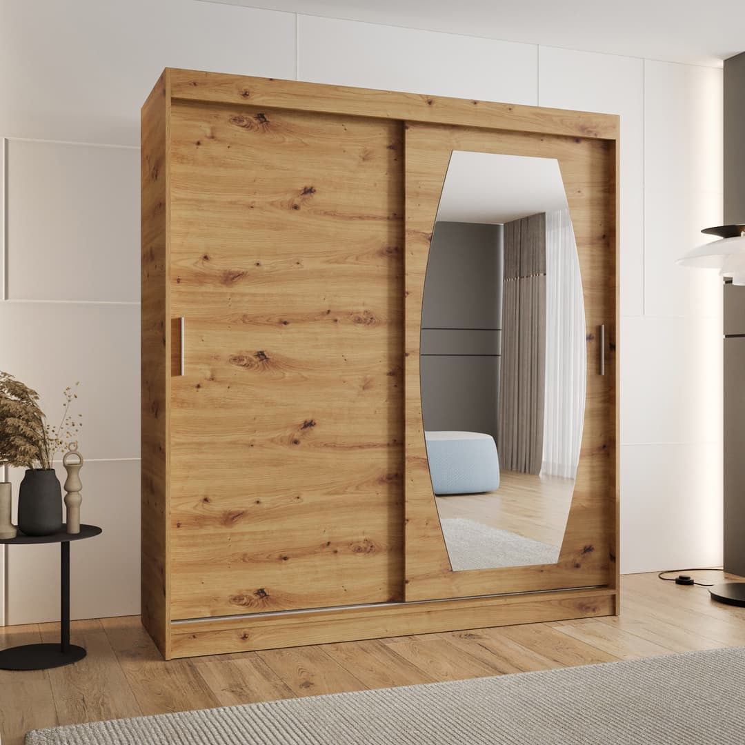 Rossa Sliding Door Wardrobe 180cm - Image 5