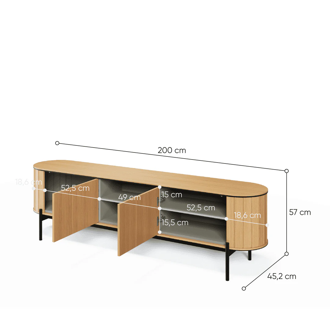 Rotto RT-06 TV Cabinet 200cm - Image 5
