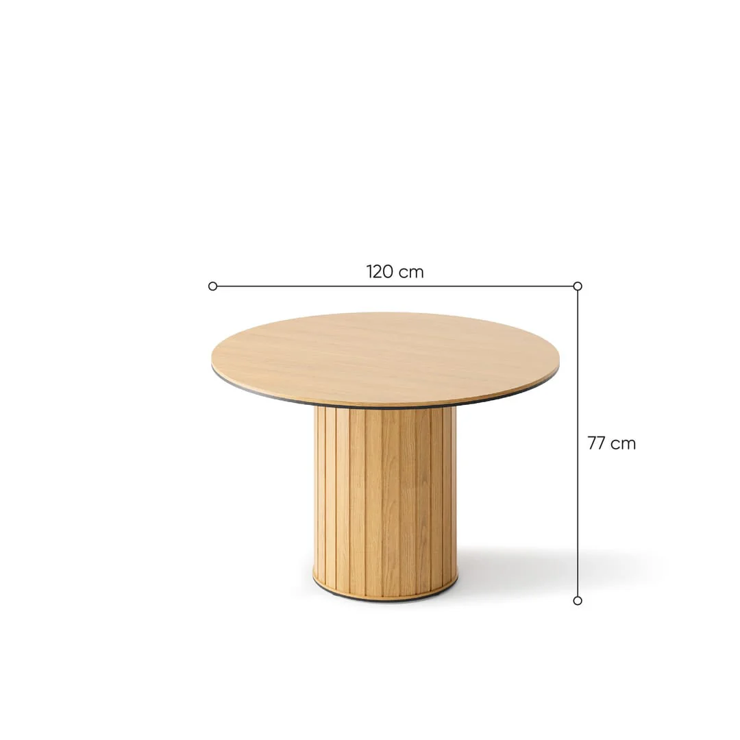 Rotto RT-09 Dining Table 120cm - Image 3
