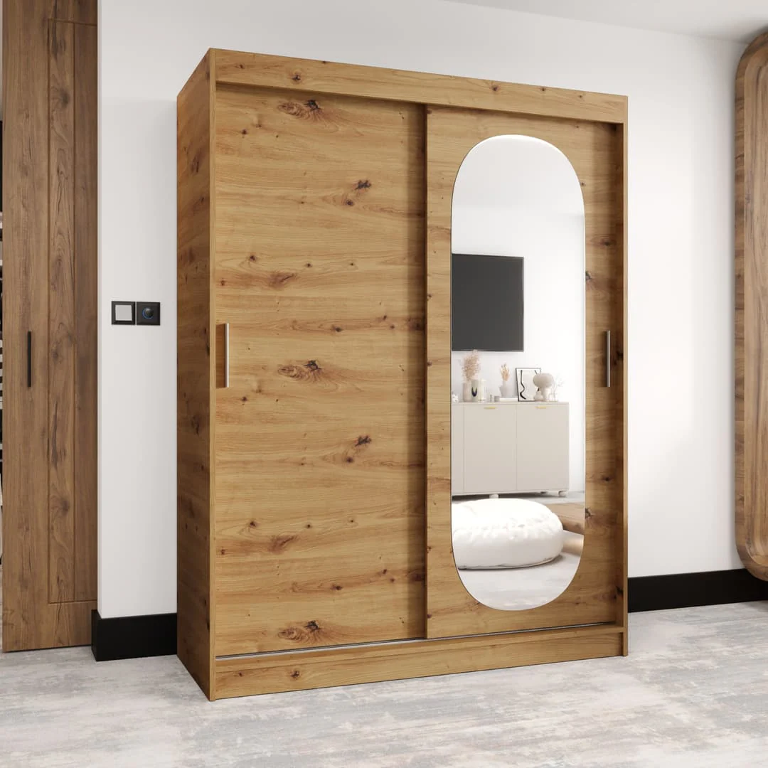 Royal Sliding Door Wardrobe 150cm - Image 5