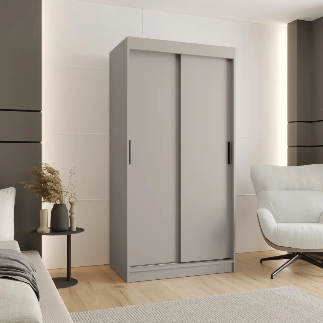 Rubino T Sliding Door Wardrobe 100cm - Image 5